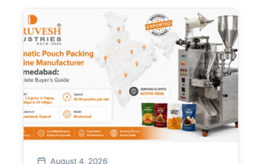 Automatic Pouch Packing Machine